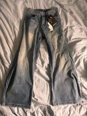 Baggy bootcut bamboo jeans